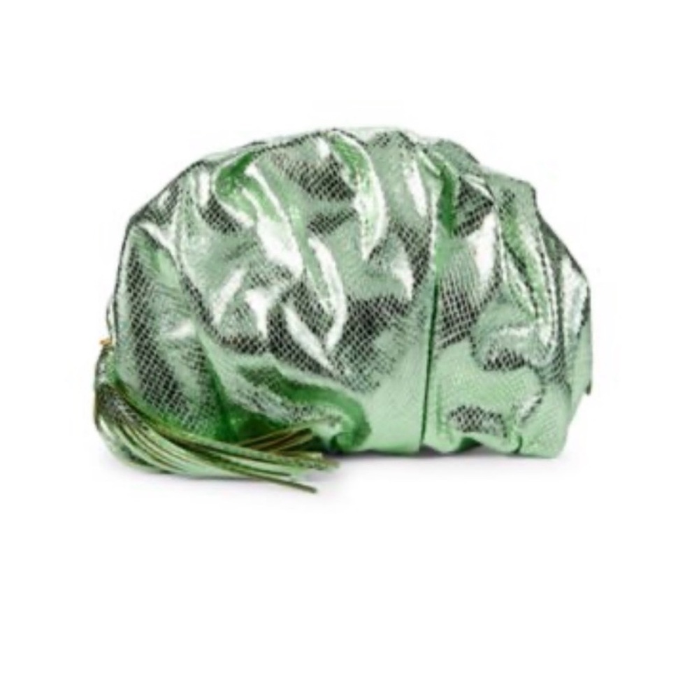 Rebecca Minkoff- Ruched Clutch in color mint